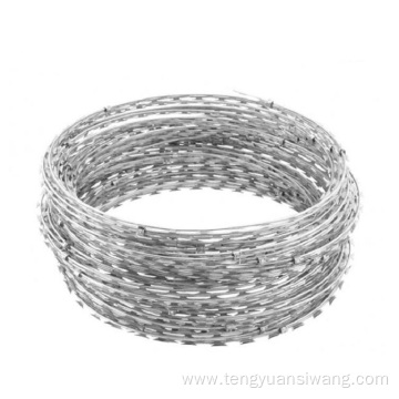 Galvanized razor barbed wire